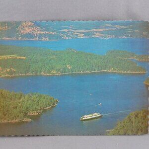 Vintage Postcard - San Juan Islands Evergreen State Ferry - Dexter Press